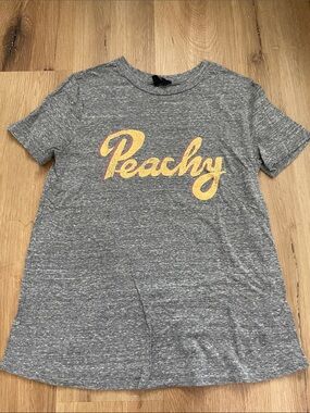 Peachy Graphic Short Sleeve Tee - Gray
